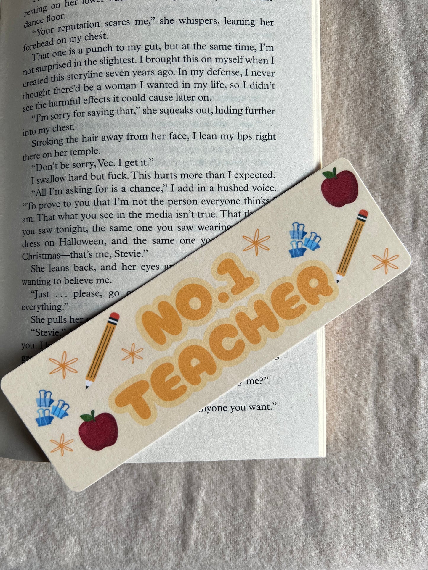 ‘NO.1 Teacher’ bookmark