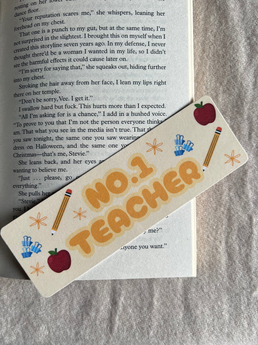 ‘NO.1 Teacher’ bookmark