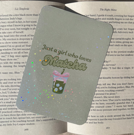 ‘Just a girl who loves matcha’ kindle insert